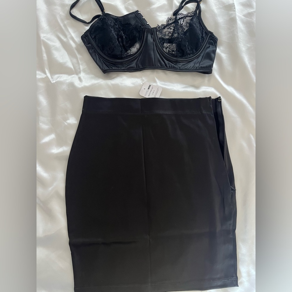 2 piece set lace top